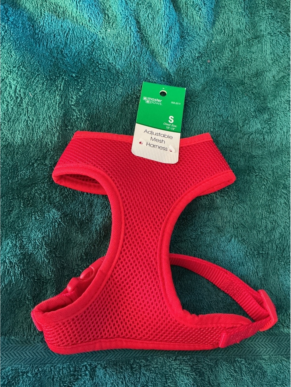 Mother & Co. Adjustable Mesh Dog Harness Small Red